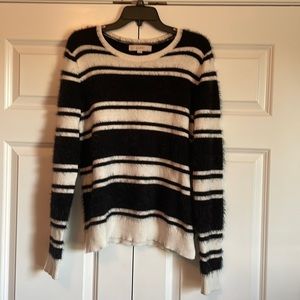 Loft Ladies Black and White Sweater Size L